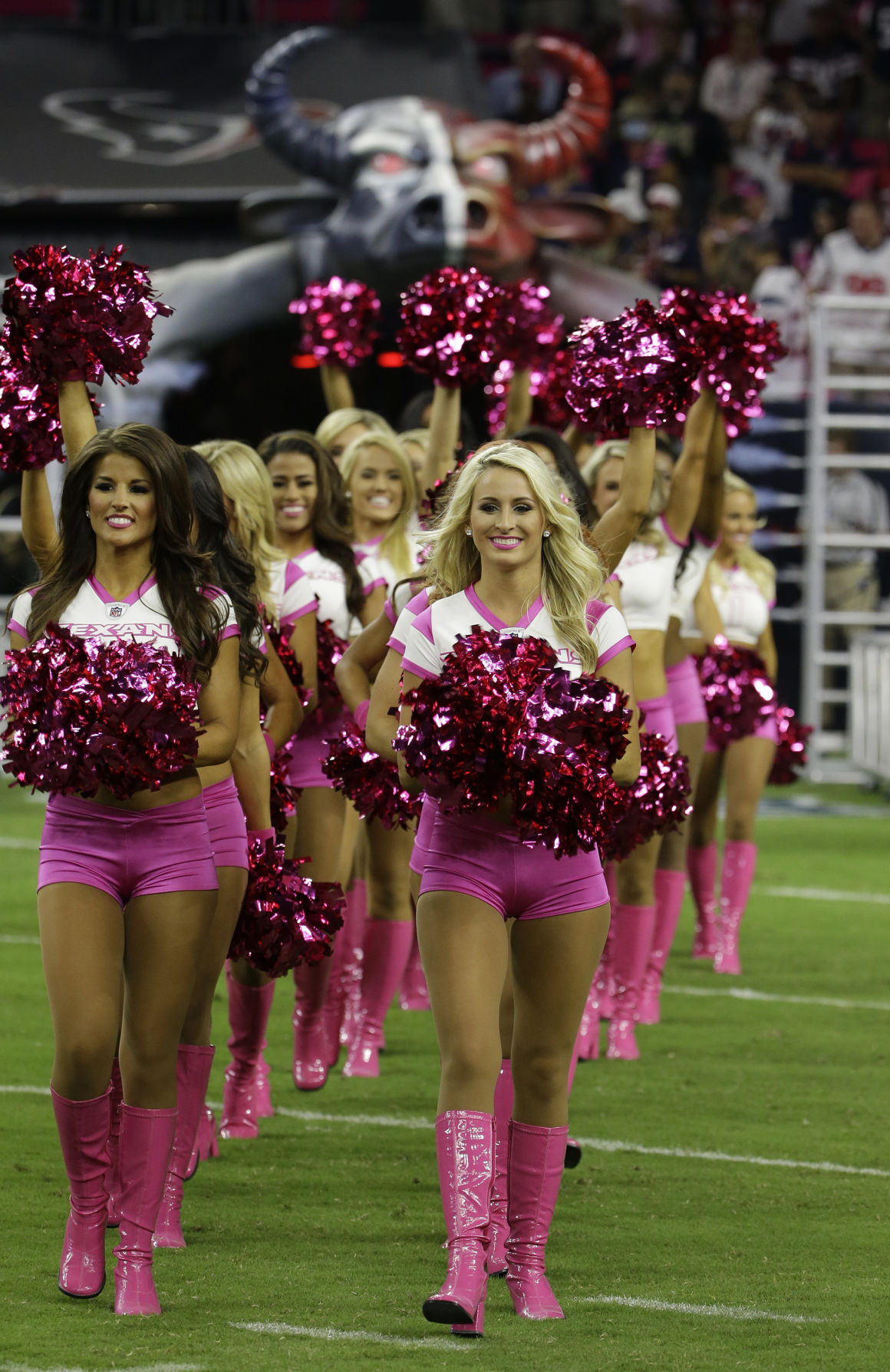 Houston Texans Cheerleaders NFL Cancer Awareness Breast Cancer Awareness